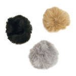 Pompon fausse fourrure Set 1