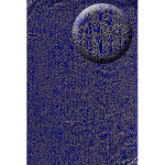 Feuille Décopatch - Bleu et or craquelé - 30 x 40 cm