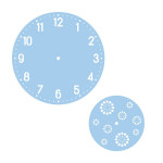 Kit pochoirs pour horloge chiffre arabes