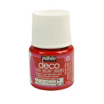 Peinture acrylique P.BO deco brillante 45ml - 125 - Rouge velours