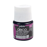 Peinture acrylique P.BO deco nacrée 45ml - 122 - Nacré noir