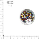 Perles de rocaille 2,6 mm nacrées - Assorties