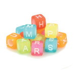 Perles alphabet acidulé 6 mm x 300 pcs