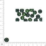 Sachet de perles en bois poli Ø12mm - Vert