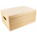 Boîte de rangement en bois - 30 cm