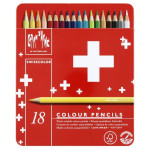 Crayons de couleur aquarellables Swisscolor - 18 pcs