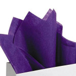 Papier de soie 18g/m² x8f. - Violet - 50 x 75 cm