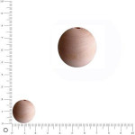 Perles en bois - Ø 20 mm x 50 pces