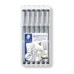 Feutres Pigment Liner 308 6 pointes calibrées noires dont 2 gratuites