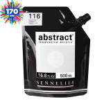 Peinture acrylique fine Abstract 500 ml - 116 - Blanc de titane