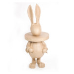 Lapin d'Alice aux pays des merveilles 61,5 x 61,5 x 160 cm