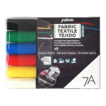 Marqueur textile Opaque 7A Set de base 6 couleurs