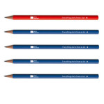 Crayon HB Limited Edition Bauhaus Assortiment 4 Bleu Roi 1 Rouge