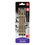 Feutre Pigma Micron Set 01 + 05 + Pointe pinceau