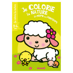 Album de coloriage Je colorie la nature La ferme au printemps