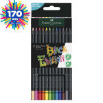 Crayons de couleurs Black edition 12 pcs