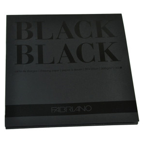 Bloc de papier 300 g/m² Black Black Lisse Ultra noir 20F - 29,7 x 42 cm (A3)