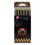 Feutre Pigma Pigma Black & Gold Edition Set de 6
