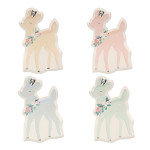 Assiettes pastel Biches 27,3 cm 8 pcs