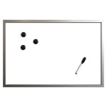 Tableau blanc magnétique avec cadre Viborg 40 x 60 cm - Créa