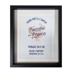 Cadre Aymie Noir + Passe-partout - Rougier&Plé - 30 x 30 cm